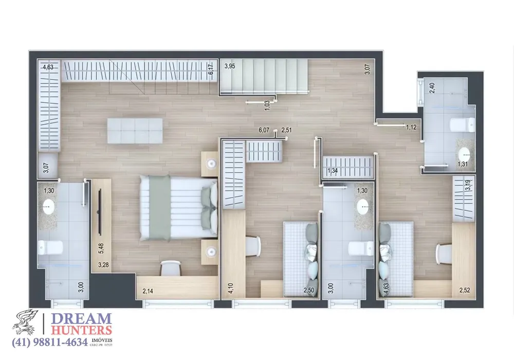 Cobertura, 3 quartos, 211 m² - Foto 9