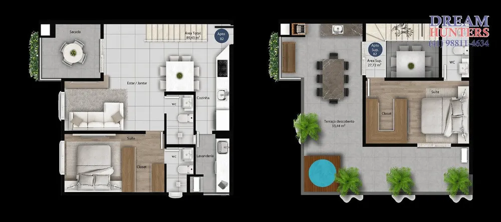 Cobertura, 2 quartos, 122 m² - Foto 5