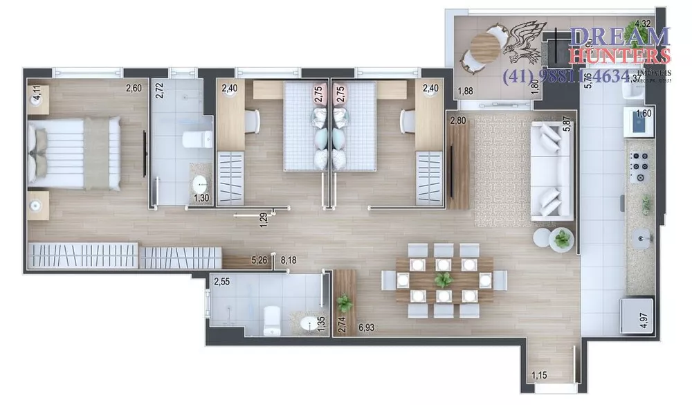 Apartamento, 3 quartos, 83 m² - Foto 1