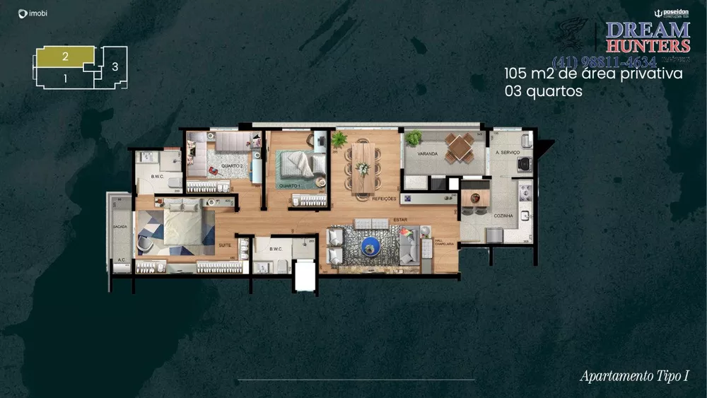 Apartamento, 3 quartos, 105 m² - Foto 4