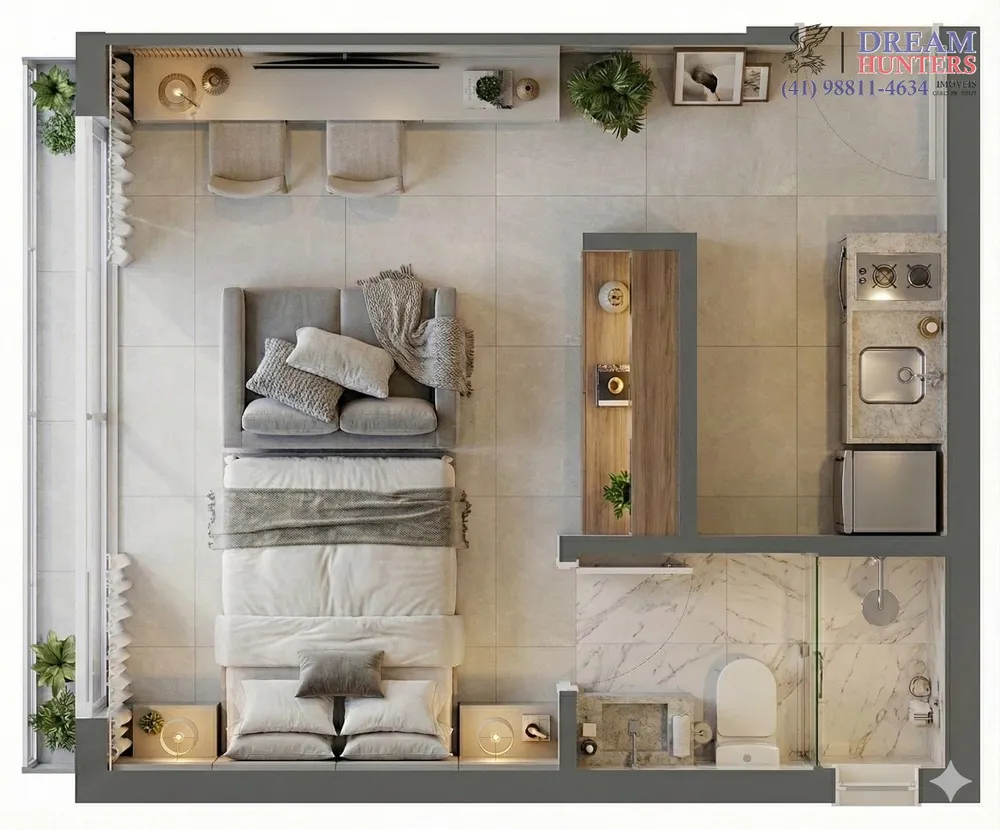 Apartamento, 1 quarto, 23 m² - Foto 7