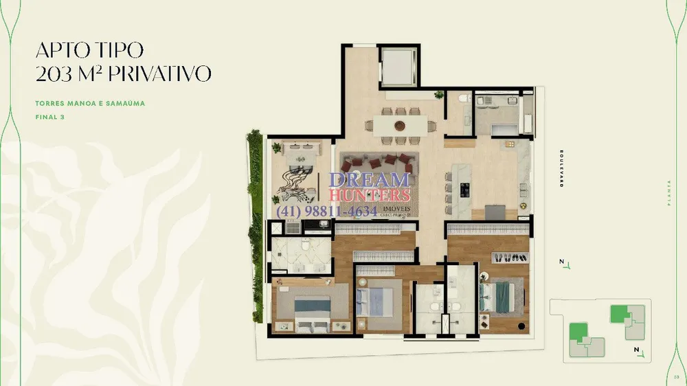 Apartamento, 3 quartos, 206 m² - Foto 6