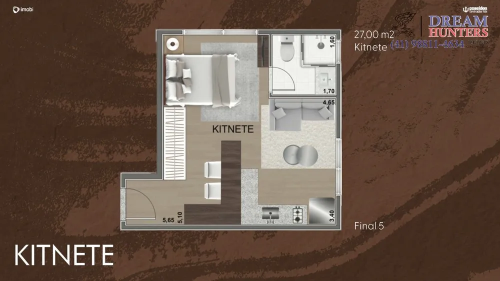 Apartamento, 1 quarto, 27 m² - Foto 5