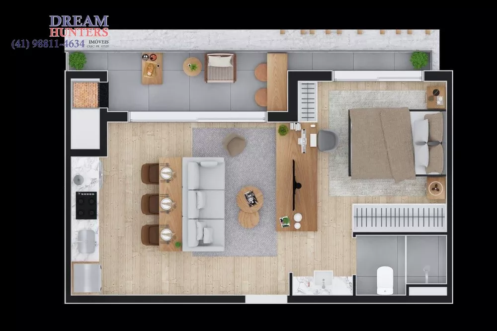 Apartamento, 1 quarto, 47 m² - Foto 5