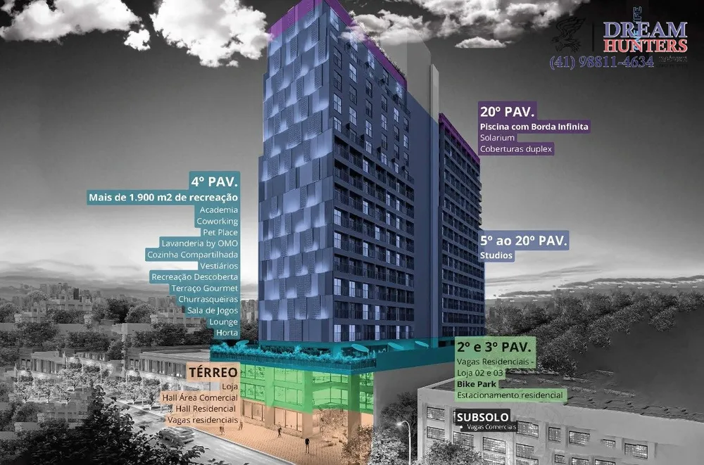 Cobertura, 1 quarto, 42 m² - Foto 6