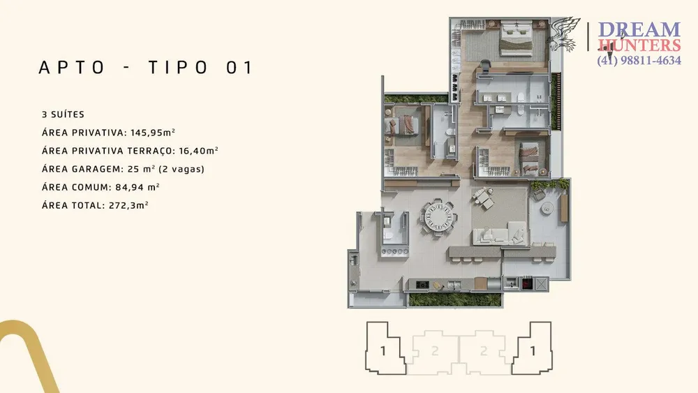 Apartamento, 3 quartos, 162 m² - Foto 10
