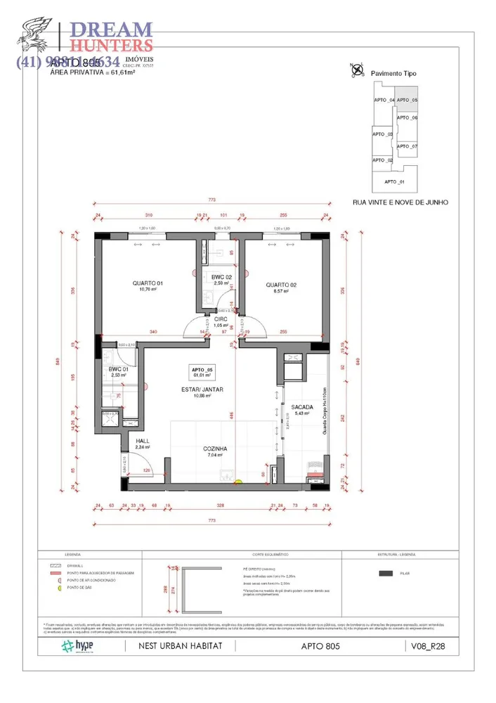 Apartamento, 2 quartos, 61 m² - Foto 8