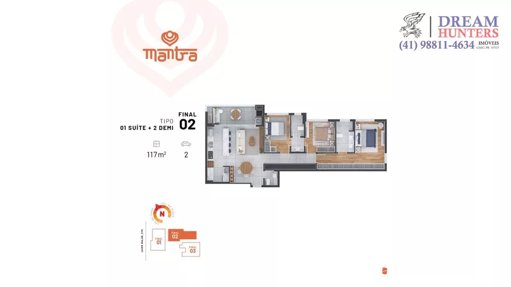Apartamento, 3 quartos, 117 m² - Foto 1