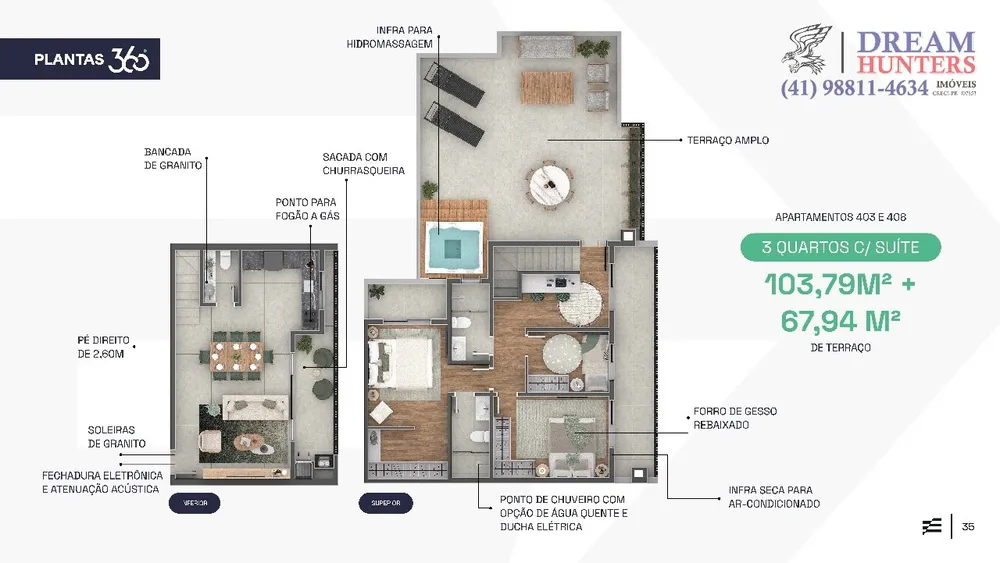 Cobertura, 3 quartos, 171 m² - Foto 9