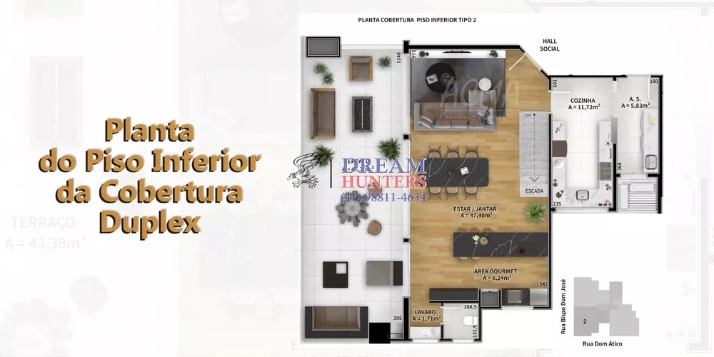 Cobertura, 3 quartos, 205 m² - Foto 4