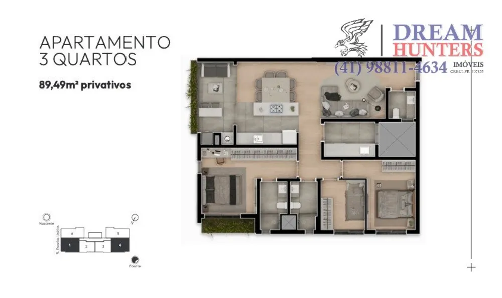 Apartamento, 3 quartos, 89 m² - Foto 4