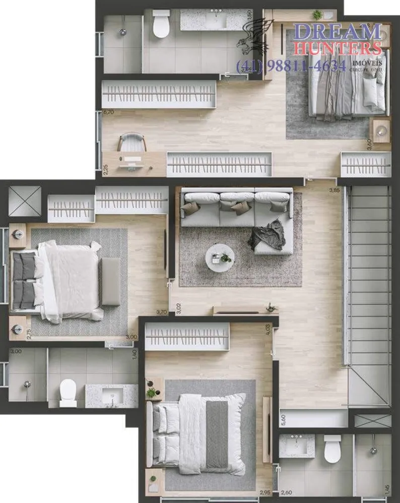 Cobertura, 3 quartos, 212 m² - Foto 5