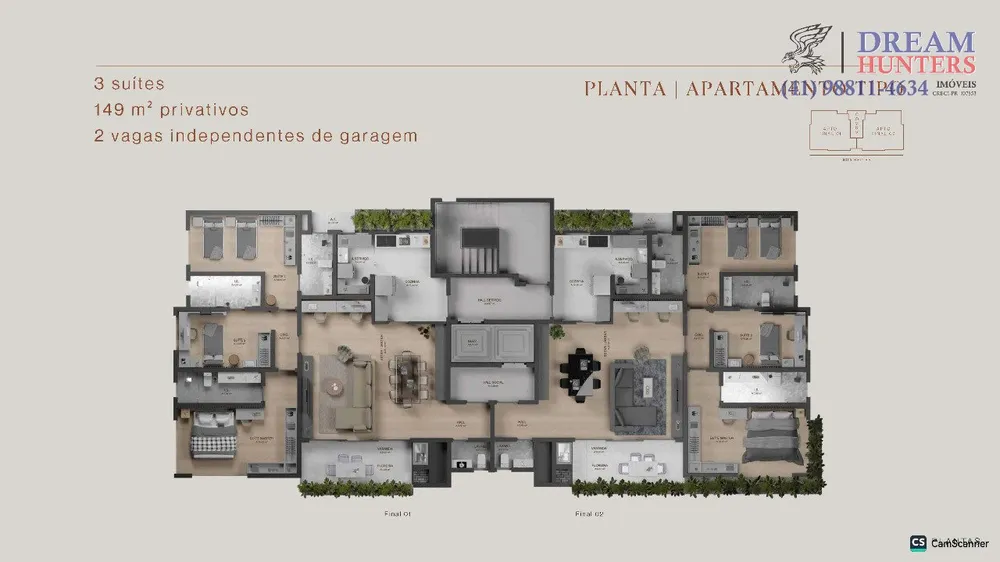 Apartamento, 3 quartos, 149 m² - Foto 4