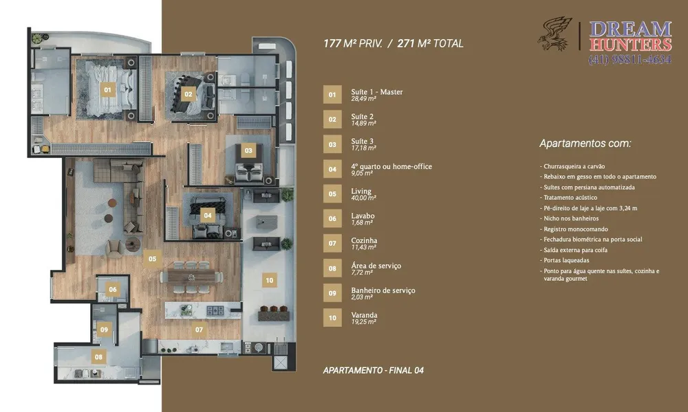 Apartamento, 3 quartos, 178 m² - Foto 8