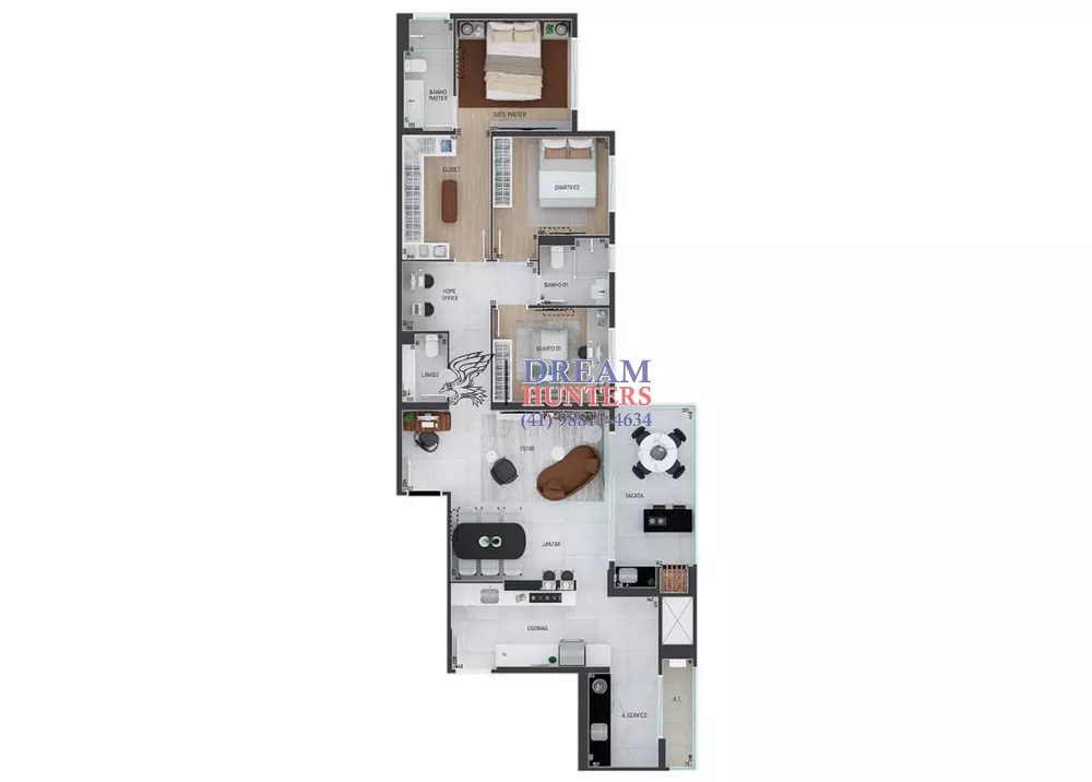 Apartamento, 3 quartos, 129 m² - Foto 3