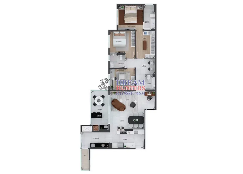 Apartamento, 3 quartos, 129 m² - Foto 9