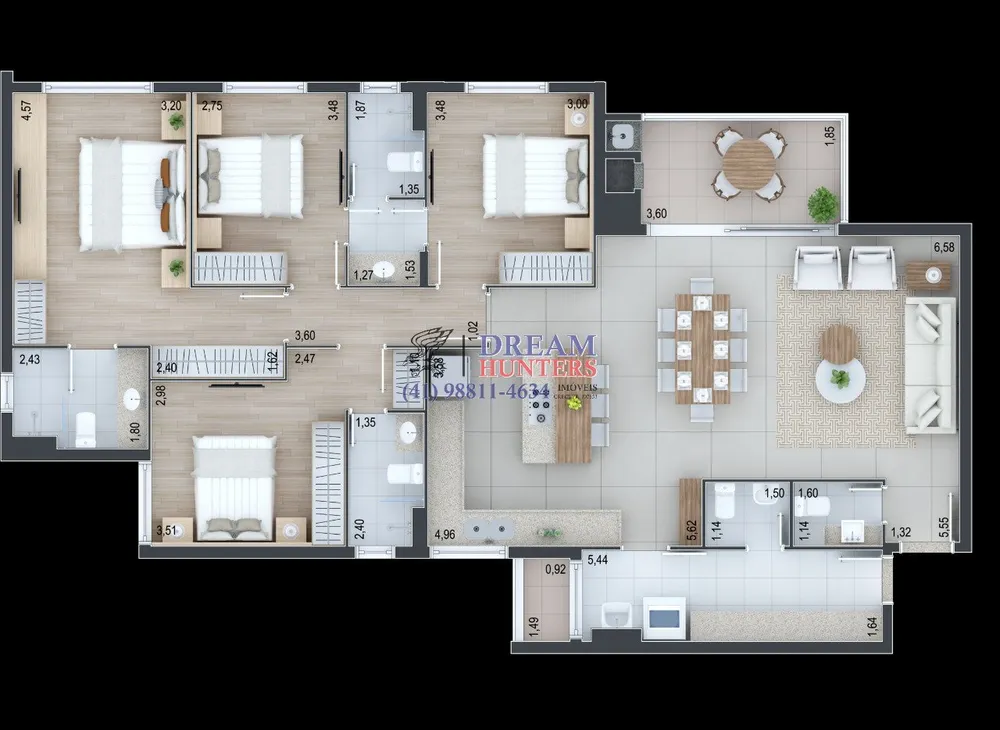 Apartamento, 3 quartos, 150 m² - Foto 5