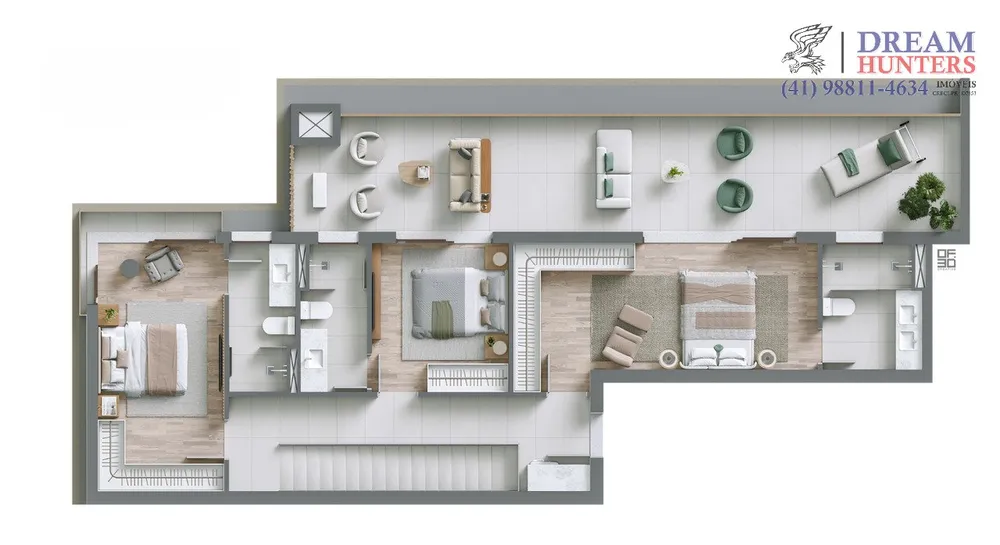 Cobertura, 3 quartos, 232 m² - Foto 2