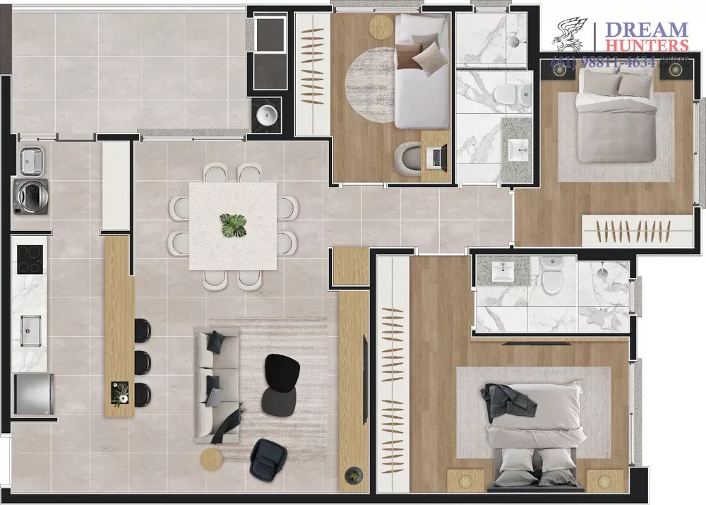 Apartamento, 3 quartos, 94 m² - Foto 4