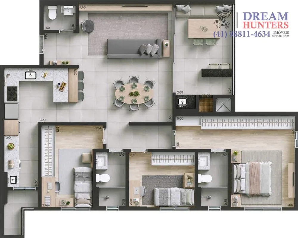 Apartamento, 3 quartos, 117 m² - Foto 8