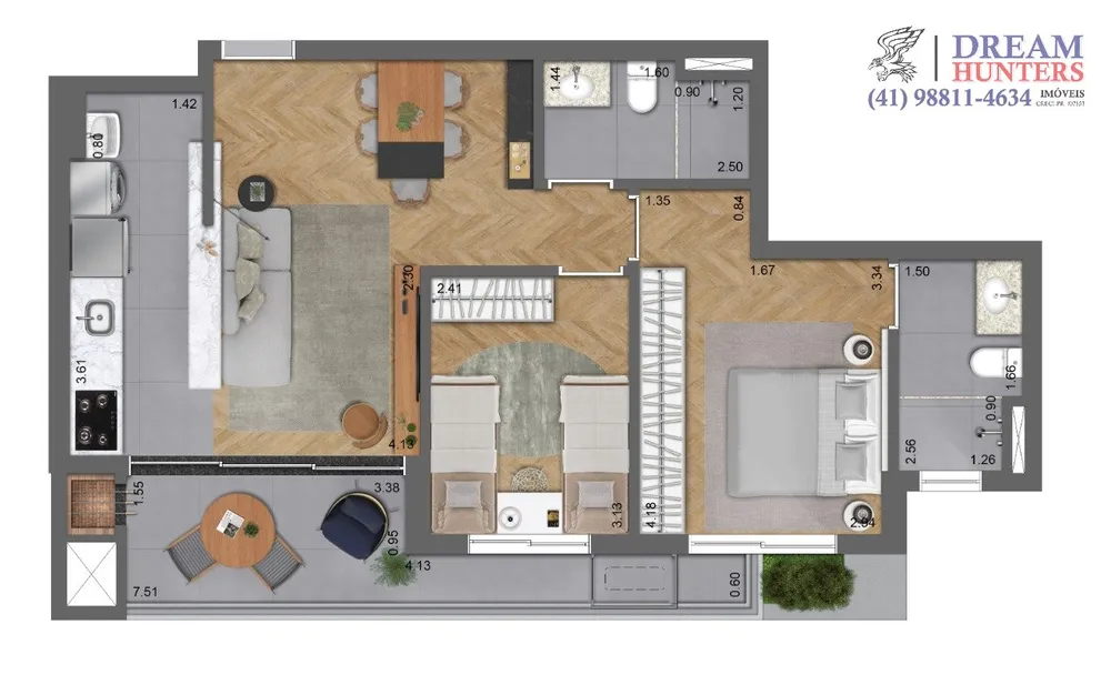 Apartamento, 2 quartos, 68 m² - Foto 4