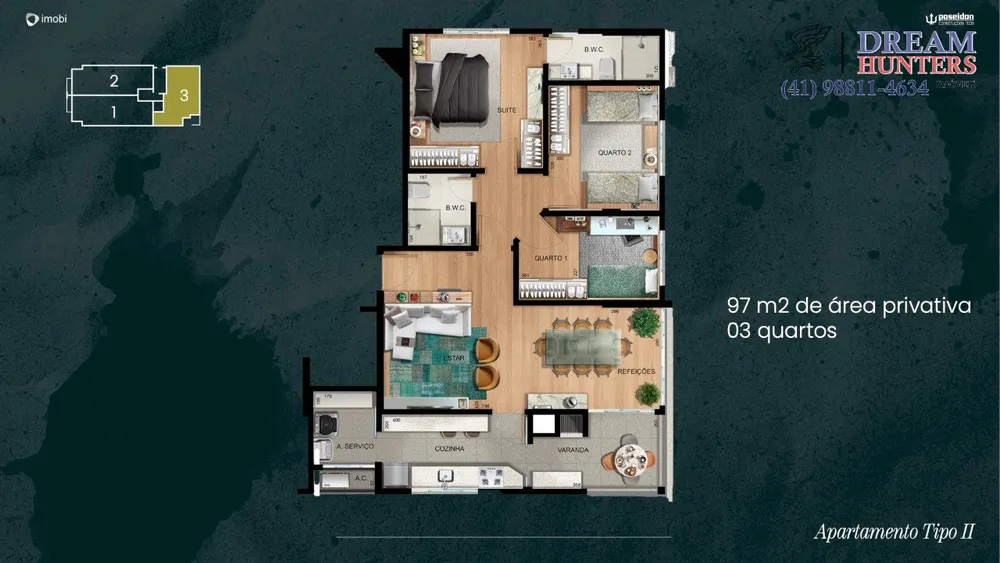 Apartamento, 3 quartos, 97 m² - Foto 4