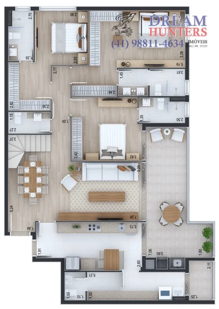 Cobertura, 3 quartos, 366 m² - Foto 4