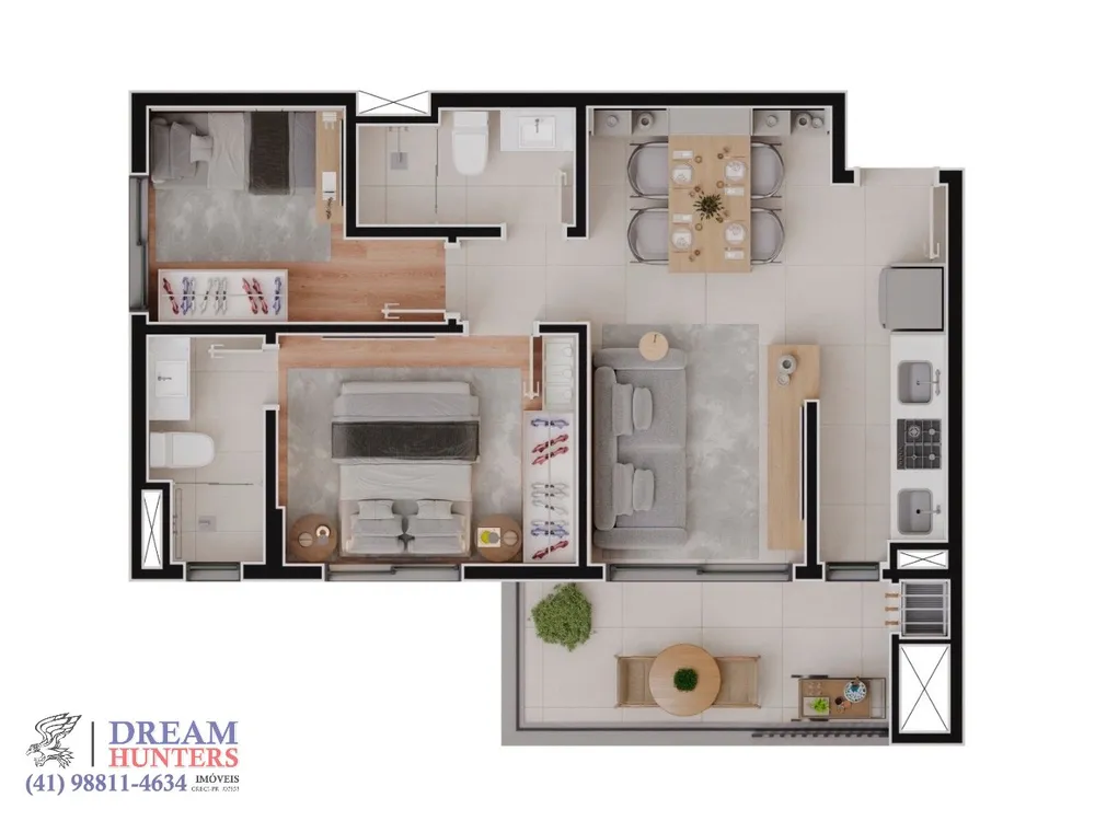 Apartamento, 2 quartos, 55 m² - Foto 10