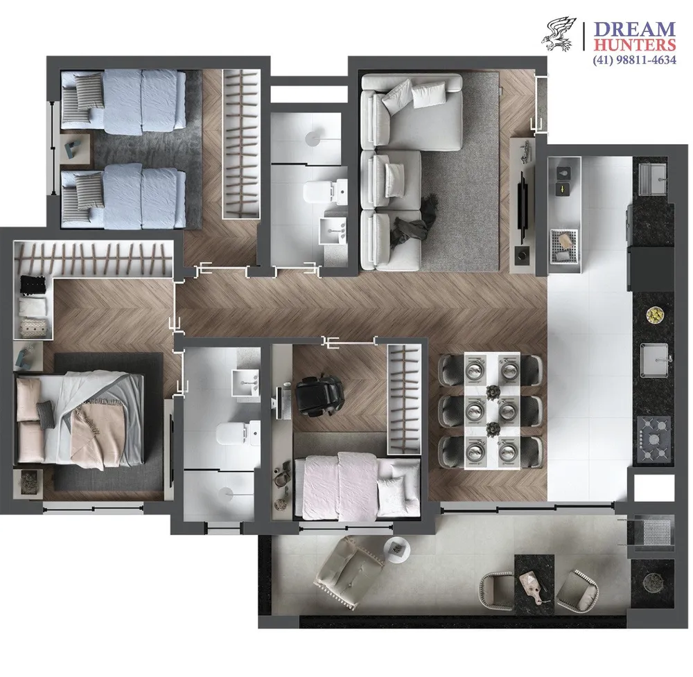 Apartamento, 3 quartos, 75 m² - Foto 6
