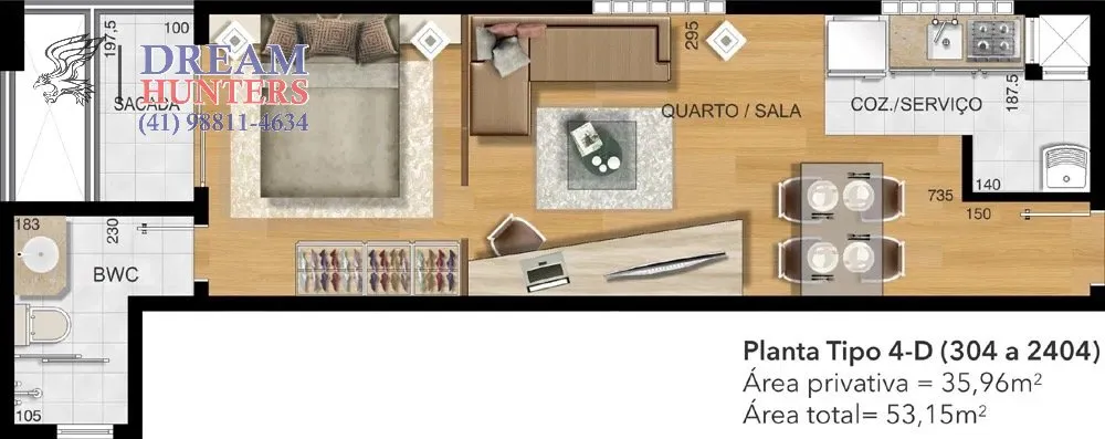 Apartamento, 1 quarto, 35 m² - Foto 14