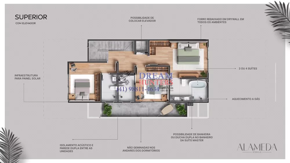 Casa de Condomínio, 3 quartos - Foto 4