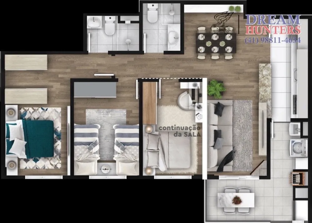 Apartamento, 3 quartos, 86 m² - Foto 1