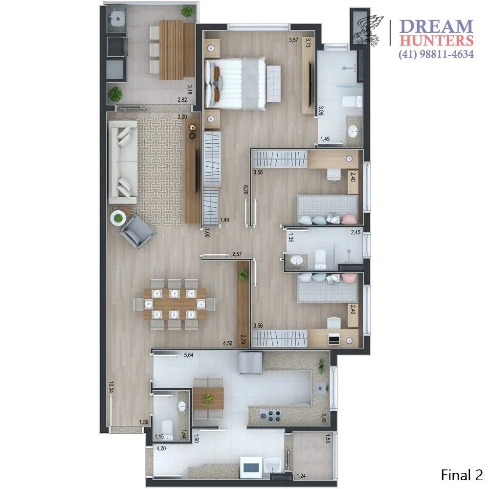 Apartamento, 3 quartos, 119 m² - Foto 6