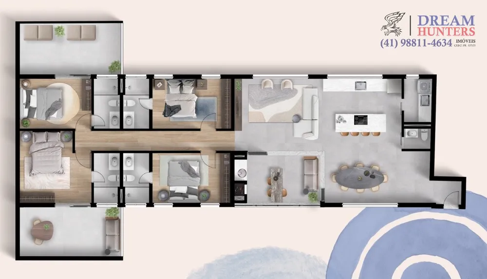 Apartamento, 4 quartos, 164 m² - Foto 3