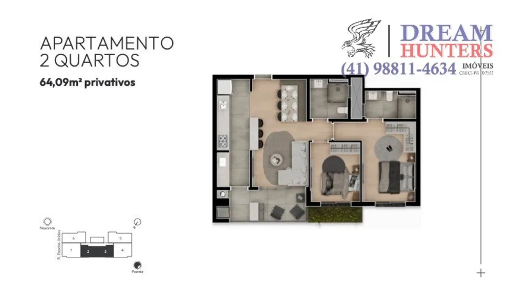 Apartamento, 2 quartos, 64 m² - Foto 7