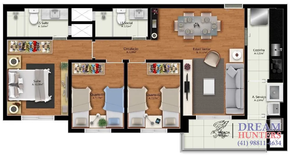 Apartamento, 3 quartos, 93 m² - Foto 9