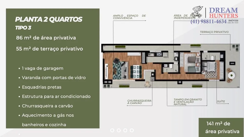 Cobertura, 2 quartos, 140 m² - Foto 10
