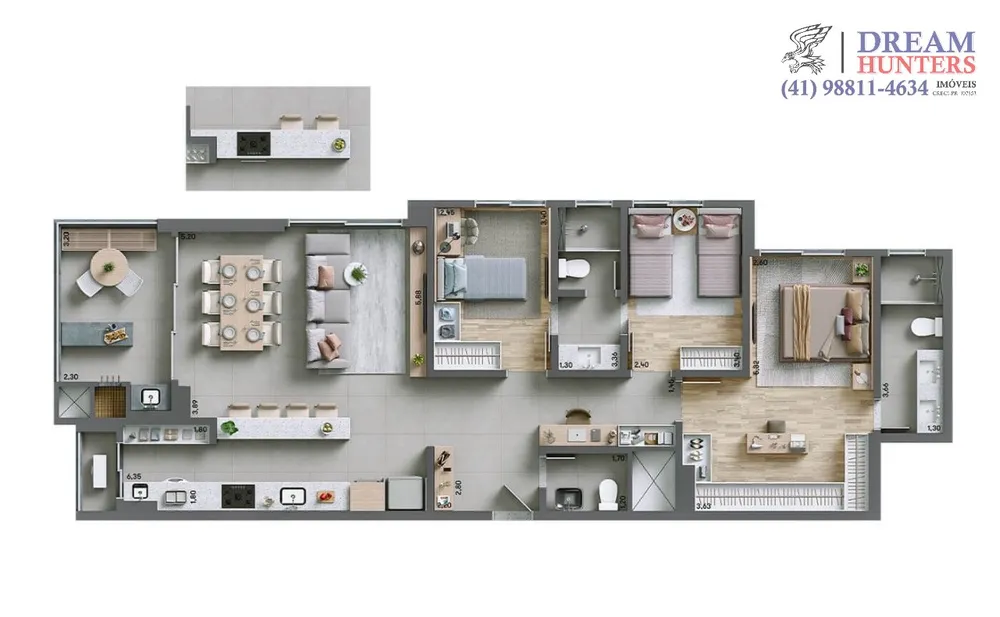 Apartamento, 3 quartos, 112 m² - Foto 7