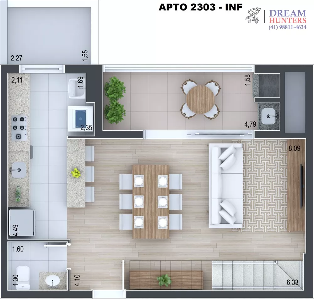 Cobertura, 3 quartos, 102 m² - Foto 4