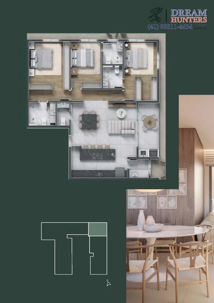 Cobertura, 3 quartos, 110 m² - Foto 2