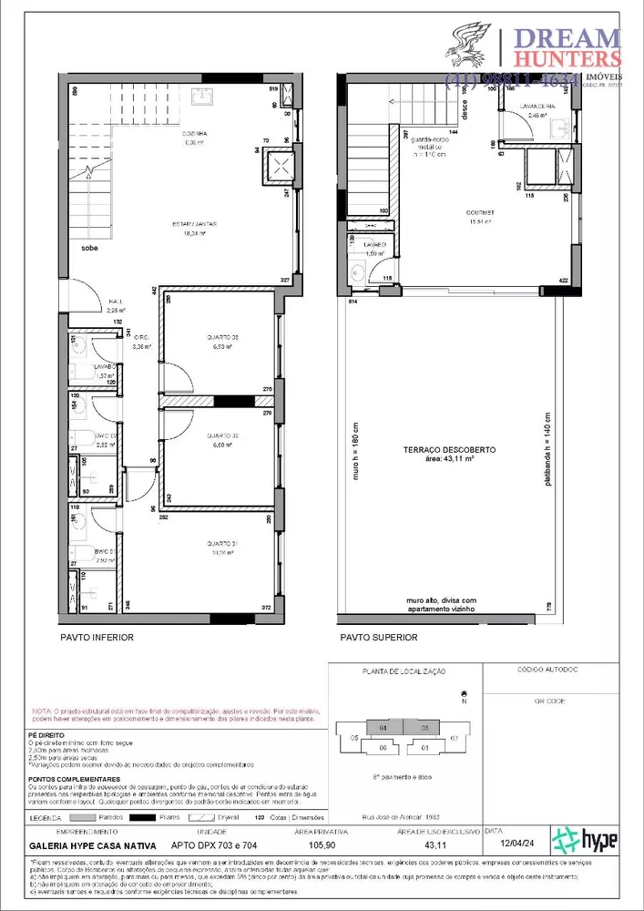 Cobertura, 3 quartos, 147 m² - Foto 3