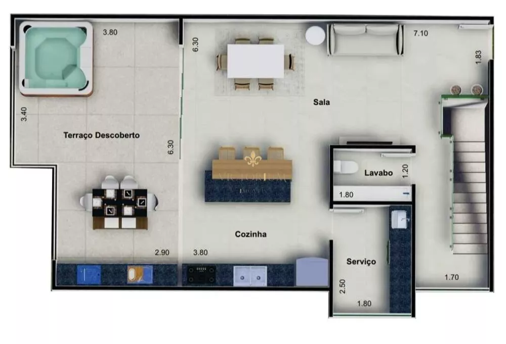 Apartamento à venda com 2 quartos, 68m² - Foto 4