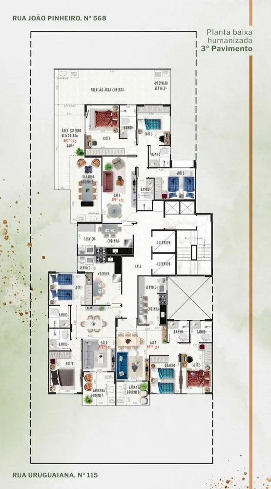 Apartamento, 2 quartos, 111 m² - Foto 2