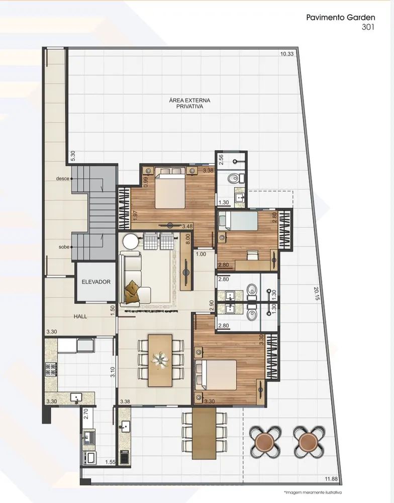 Apartamento, 3 quartos, 165 m² - Foto 7