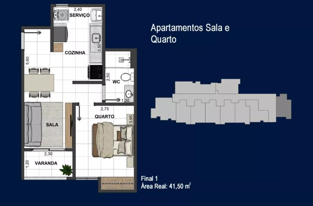 Flat/Apart Hotel, 1 quarto, 41 m² - Foto 7