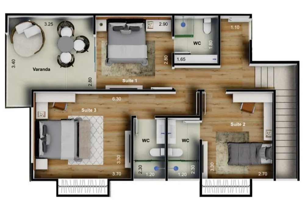 Apartamento, 2 quartos, 132 m² - Foto 11