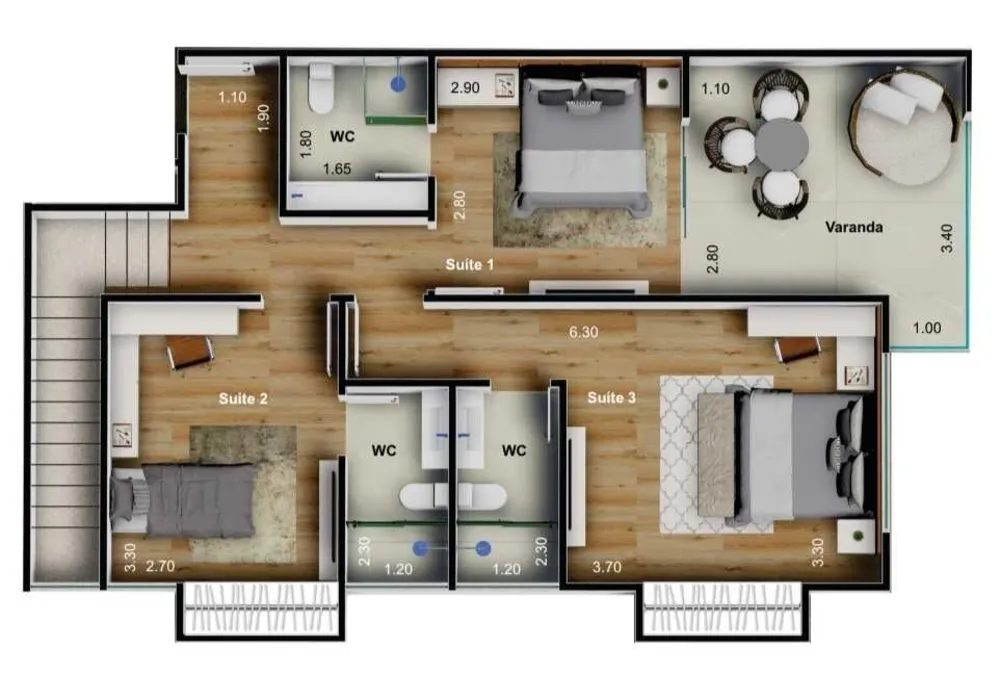 Apartamento, 2 quartos, 132 m² - Foto 13