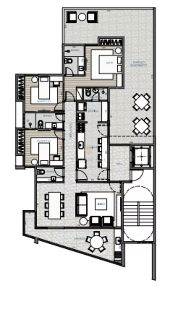 Apartamento à venda com 3 quartos, 170m² - Foto 4