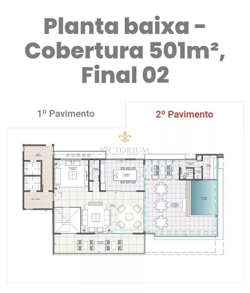 Cobertura à venda com 4 quartos, 501m² - Foto 3