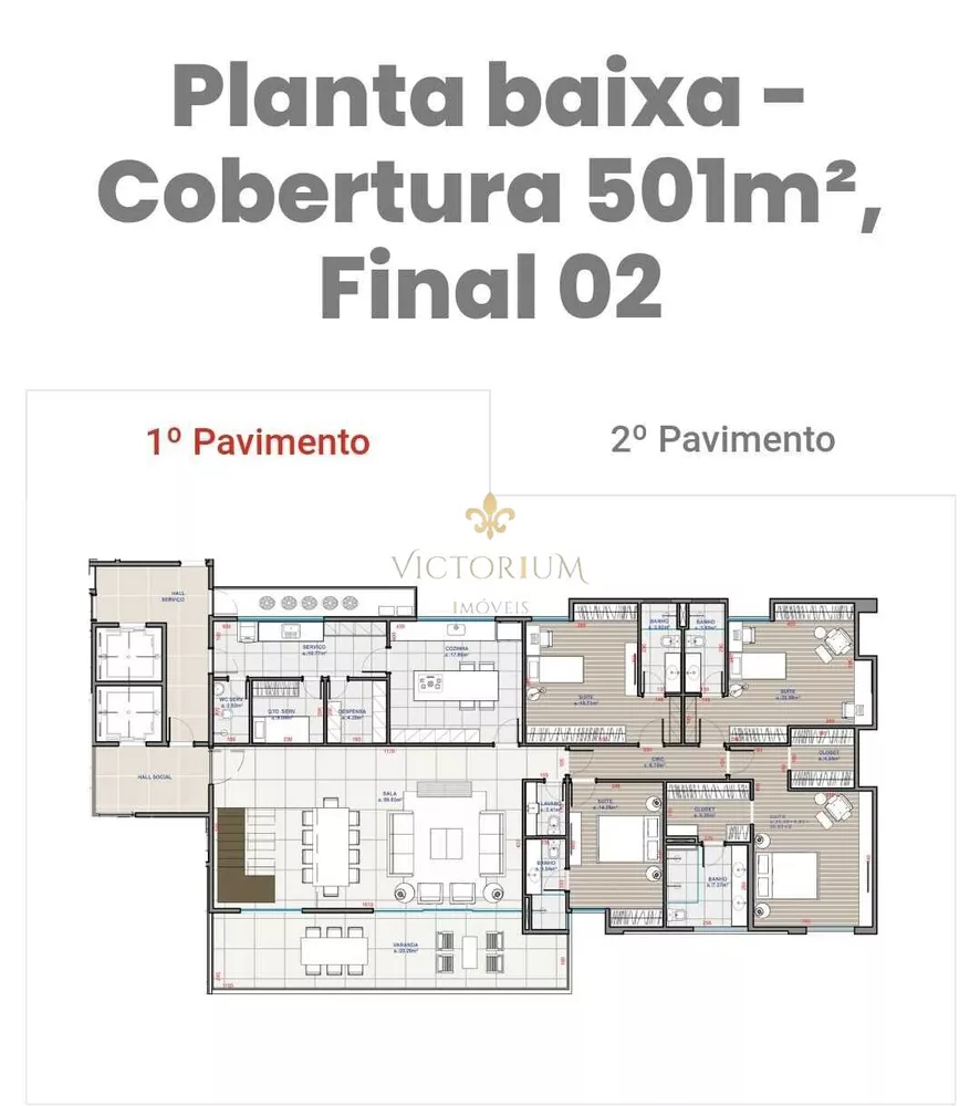 Cobertura à venda com 4 quartos, 501m² - Foto 2